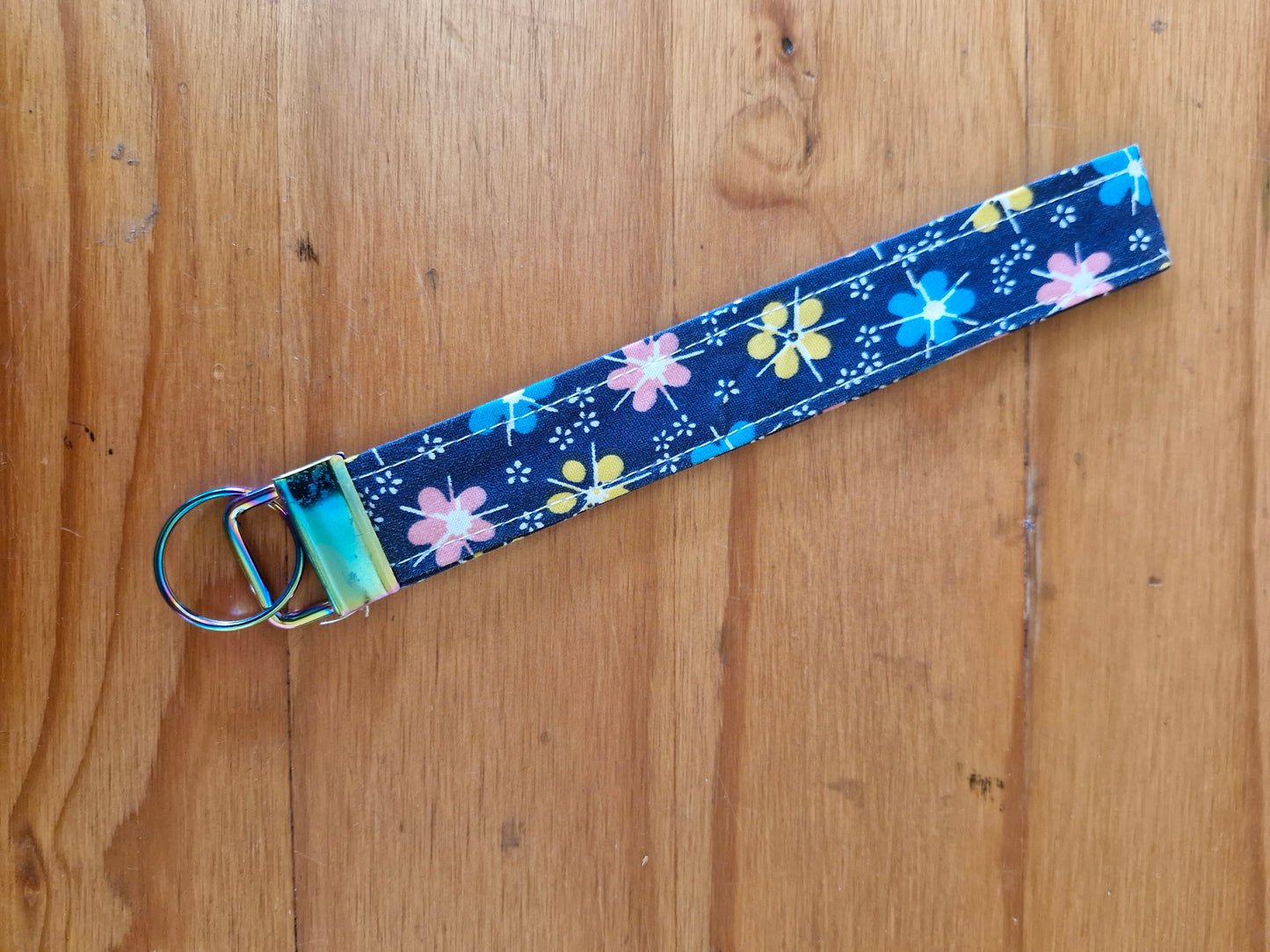 Keyfobs - Blue & Pink Floral
