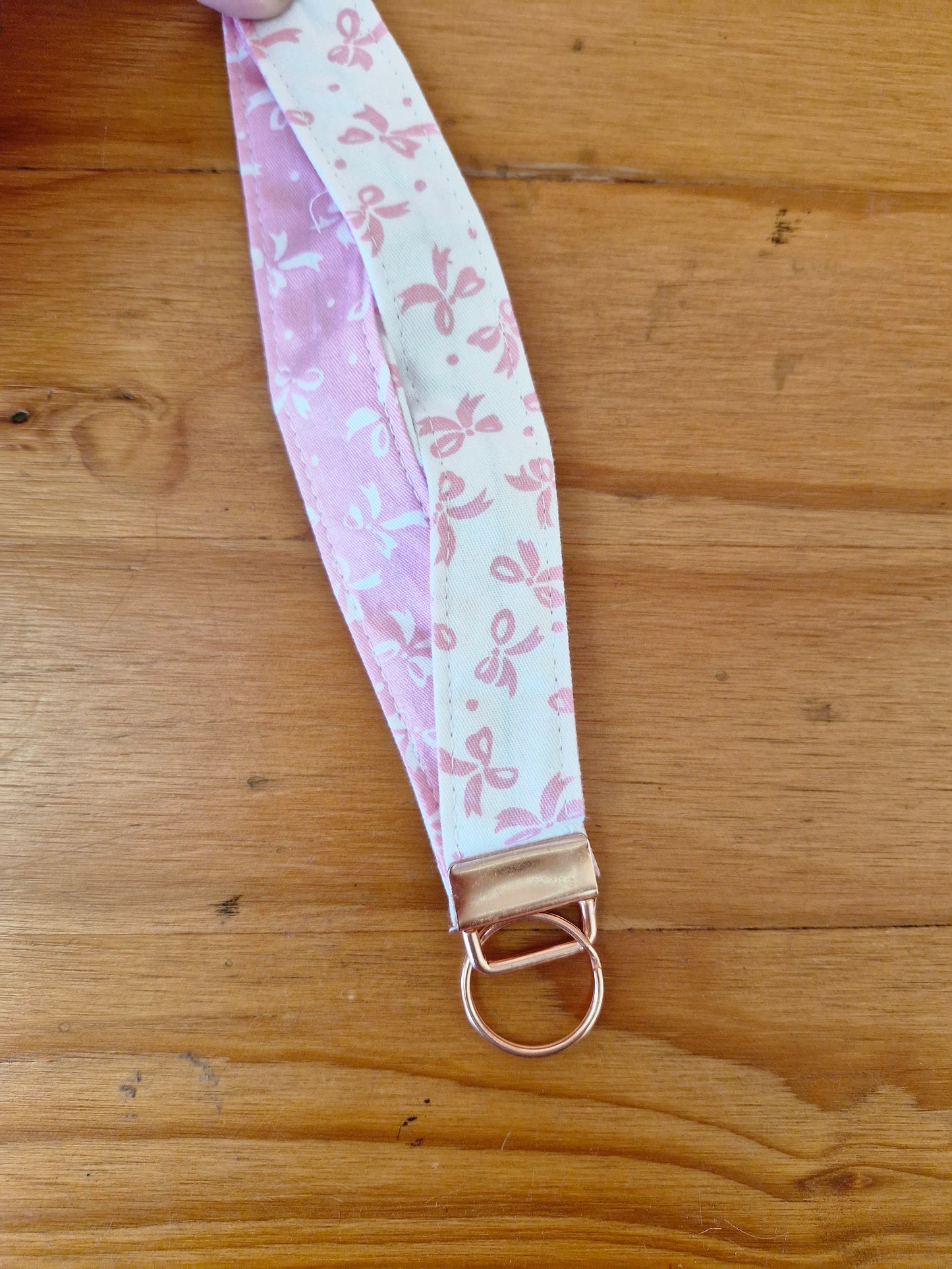 Keyfobs - Pink / White Bows