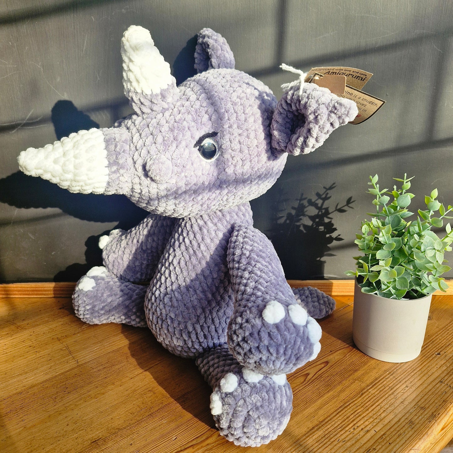 Amigurumi - Burtey the Rhino