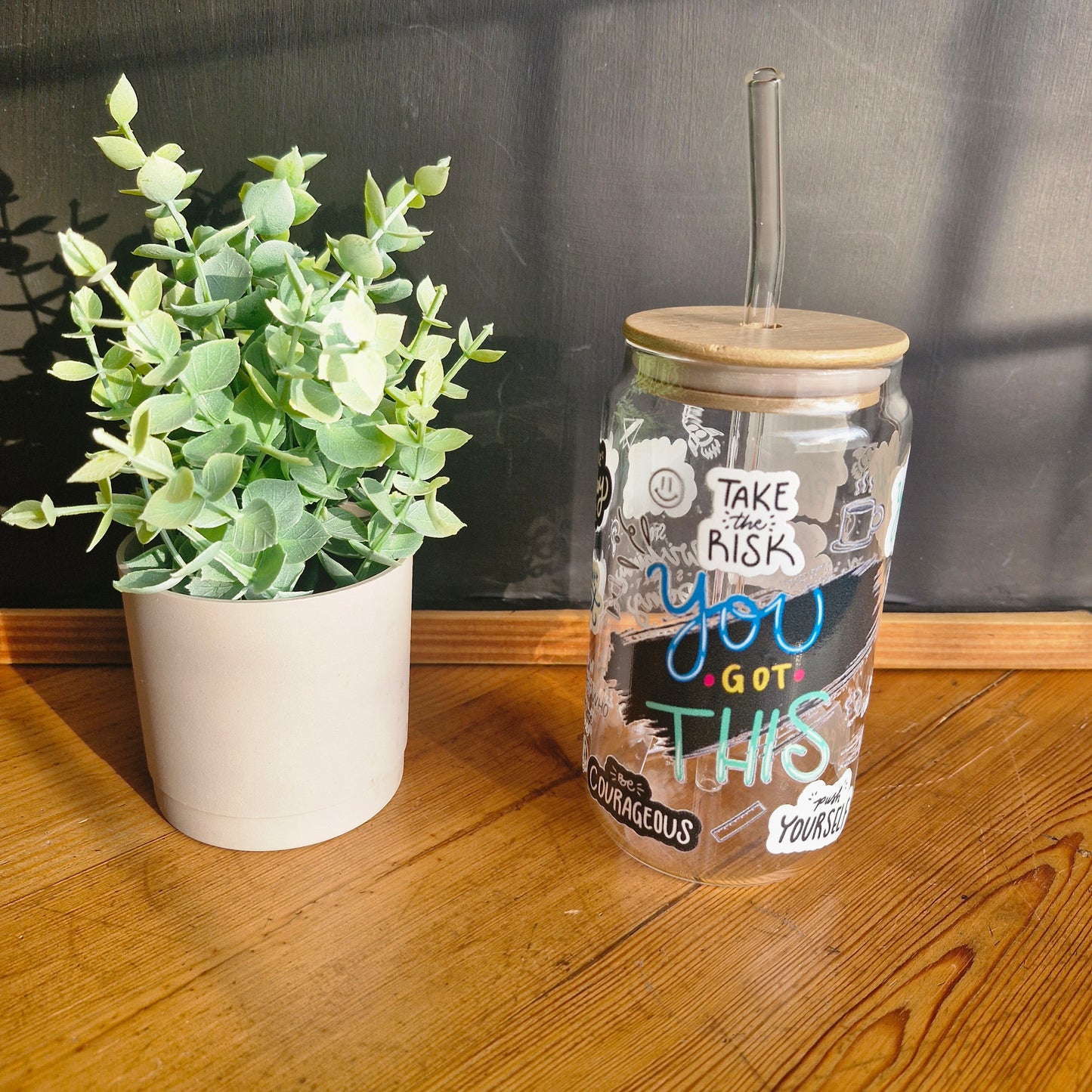 Libbey Glass – You Got This (Blue and Pink)