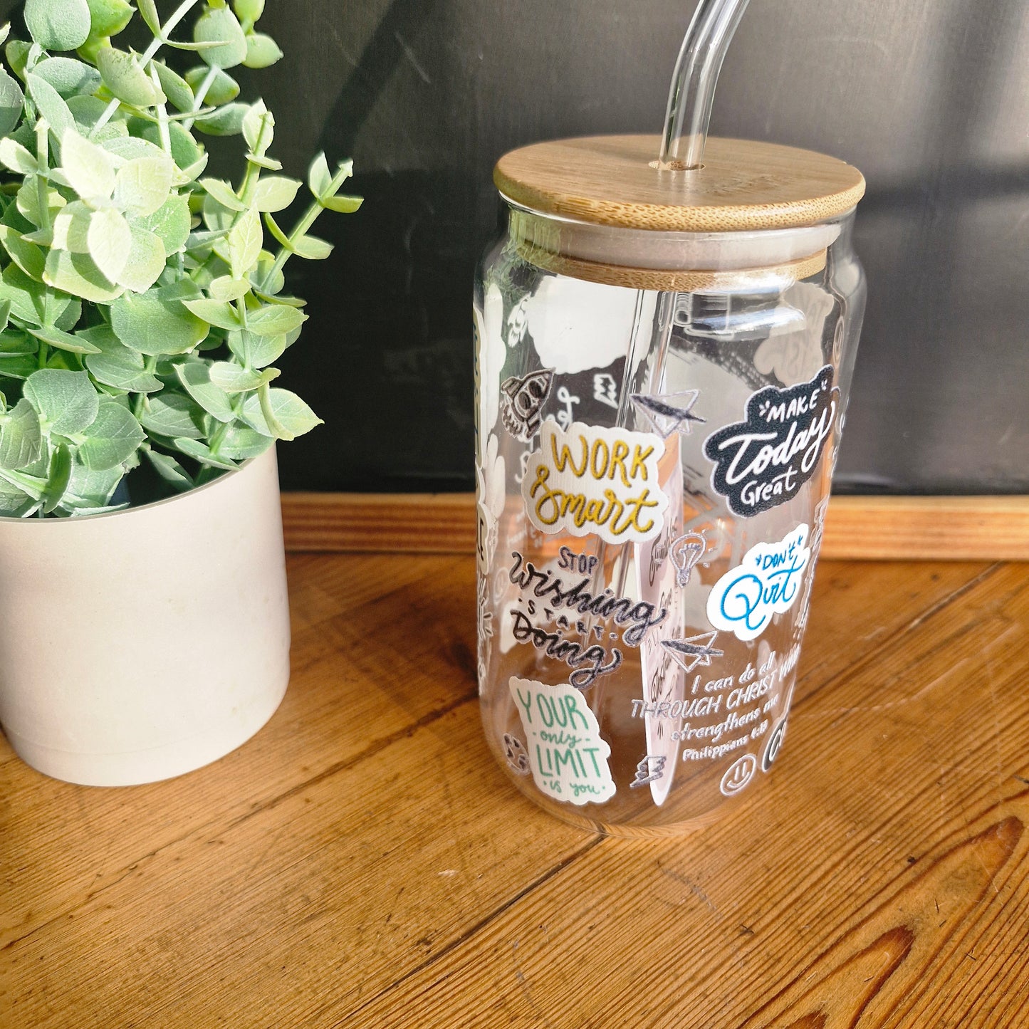 Libbey Glass – You Got This (Blue and Pink)