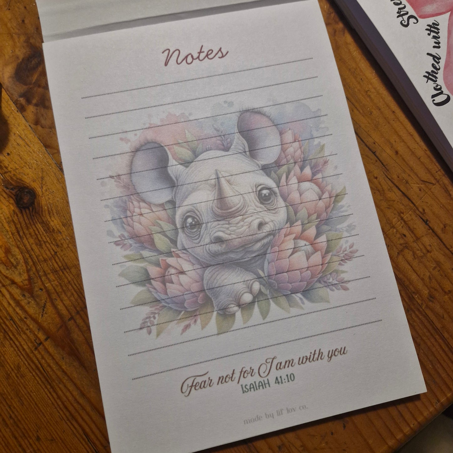 Notepad Bundle - Rhino Isaiah 41:10