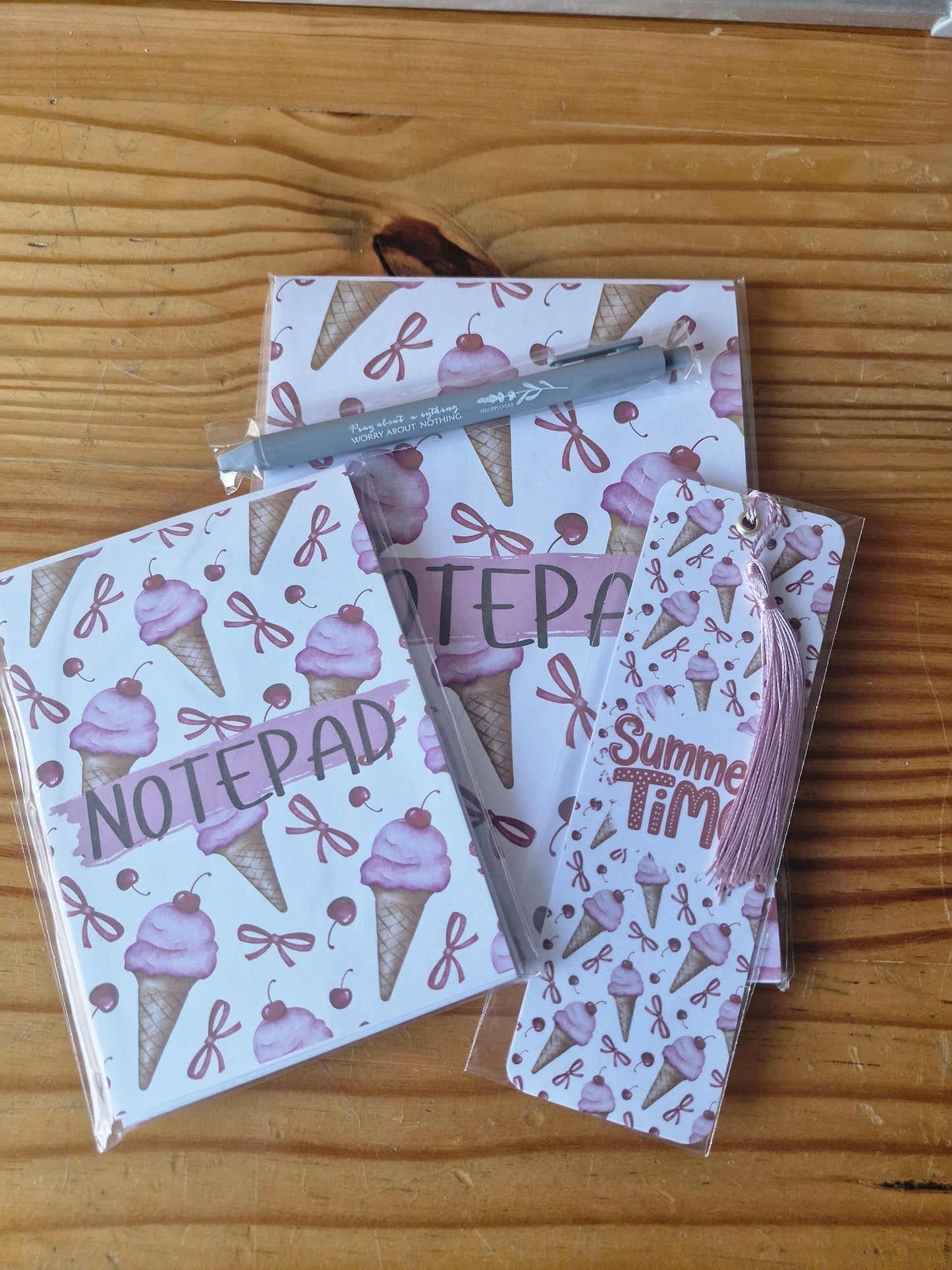 Notepad Bundle - Pink Ice Cream - Summer Time