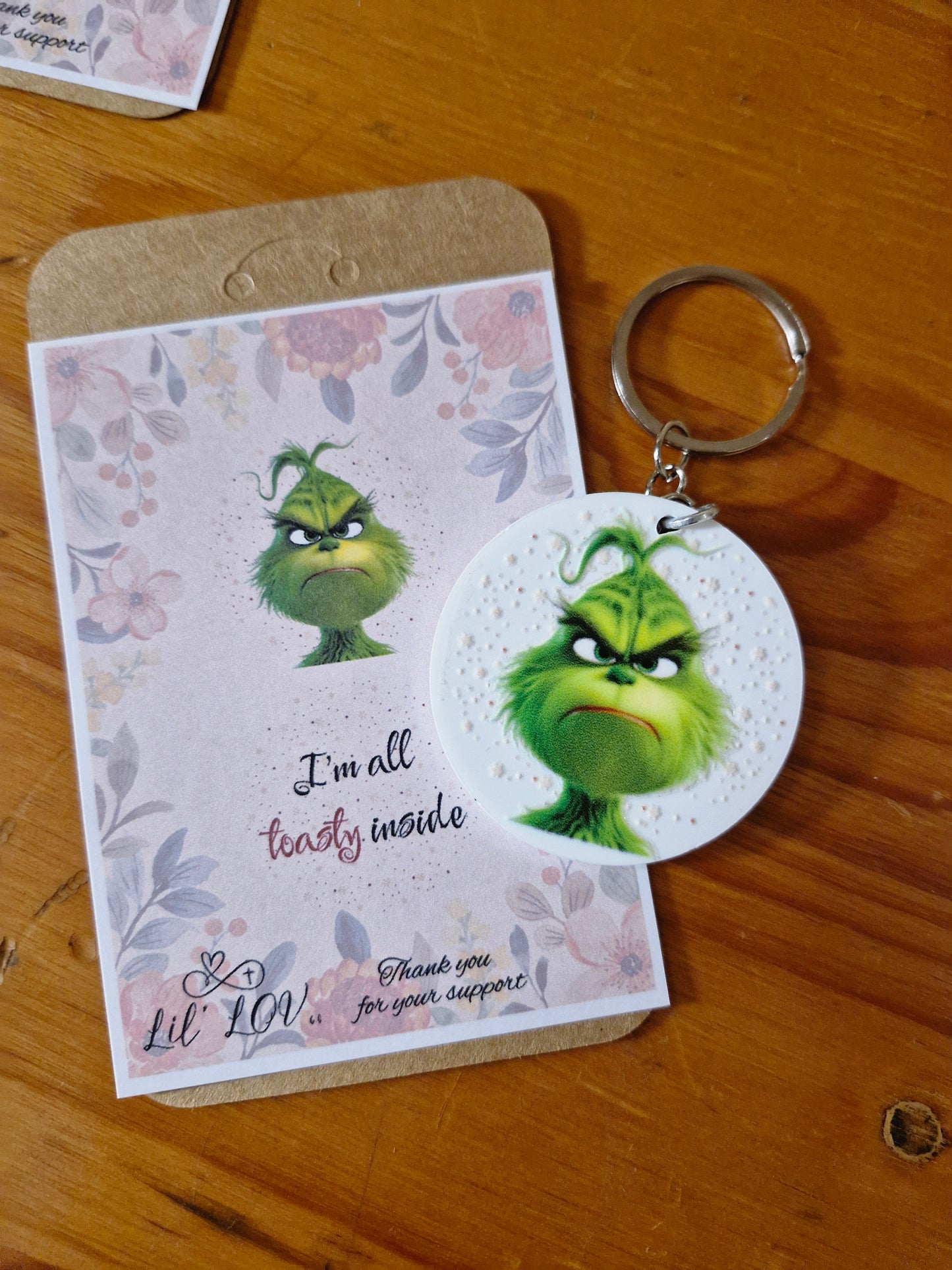 Keychain - Grinch - All Toasty Inside