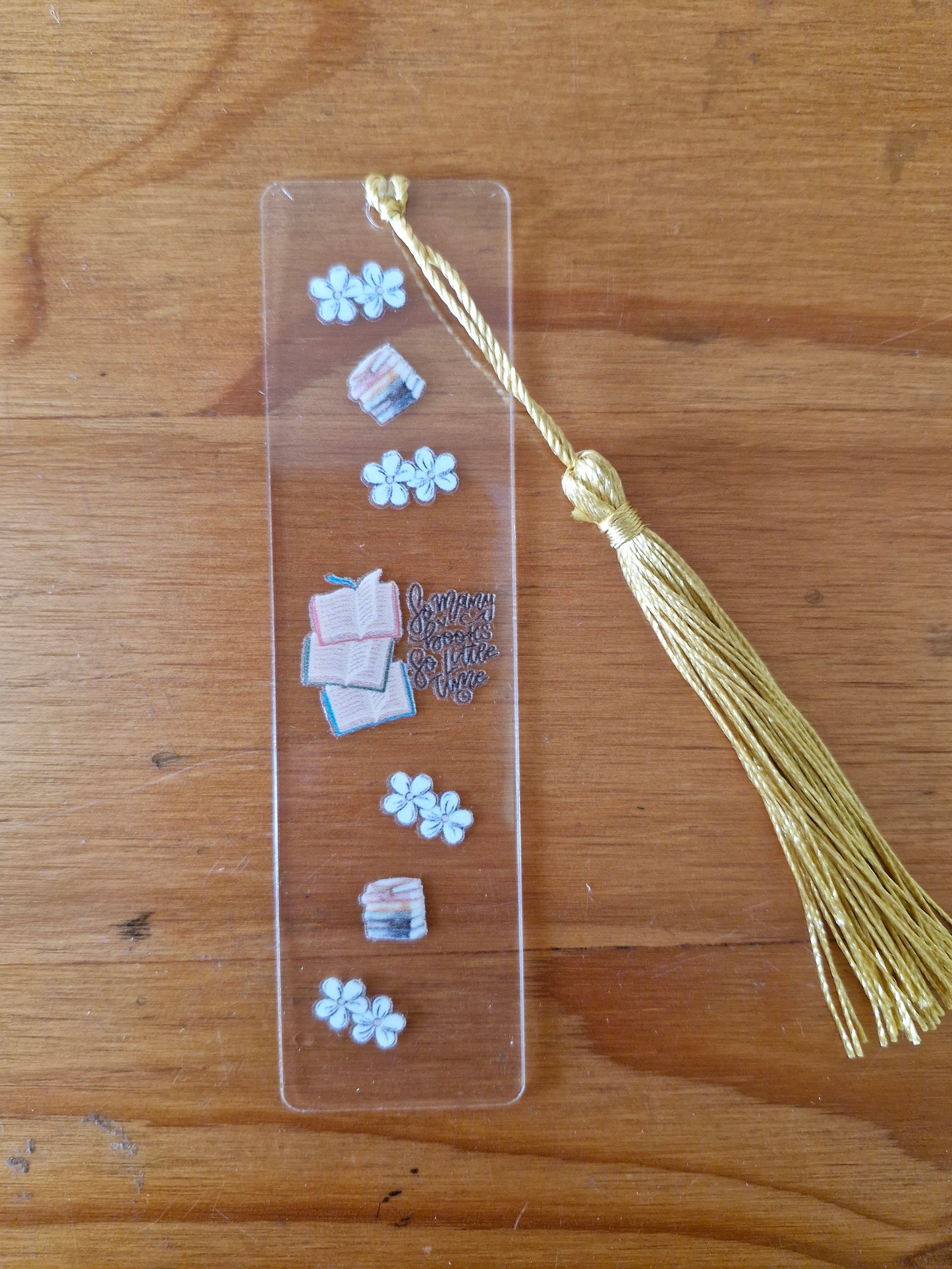 Bookmark - Clear Acrylic - Design 6