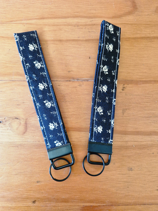 Keyfobs - Black Floral